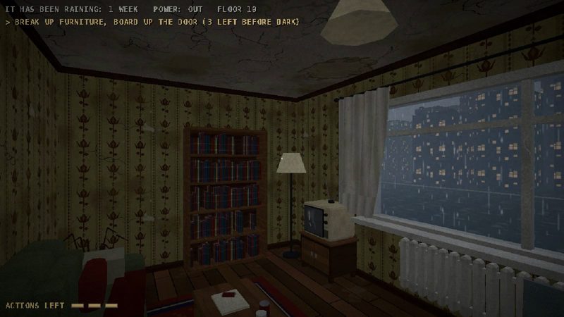 The apartment in daylight
