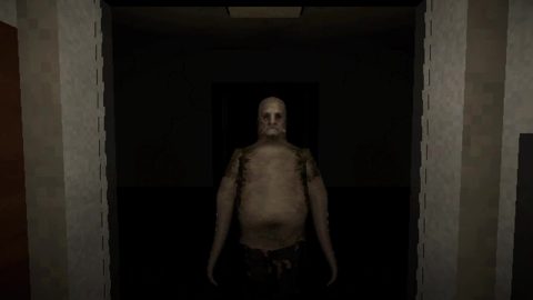 GIF: a figure in the corridor